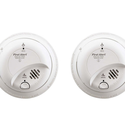 First Alert SC-9120B Hardwired Smoke and Carbon Monoxide Alarm with Battery Backup 2 Pack