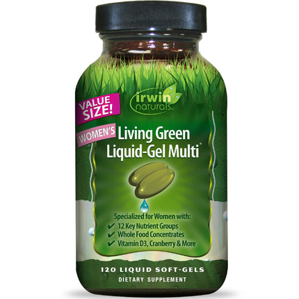 Irwin Naturals Women’s Living Green Liquid-Gel Multivitamins