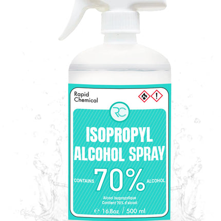 RAPID PROTECTANT 70% Isopropyl Alcohol Spray - USP Grade - 17 Fl Oz - Rubbing Alcohol Spray Bottle 70%