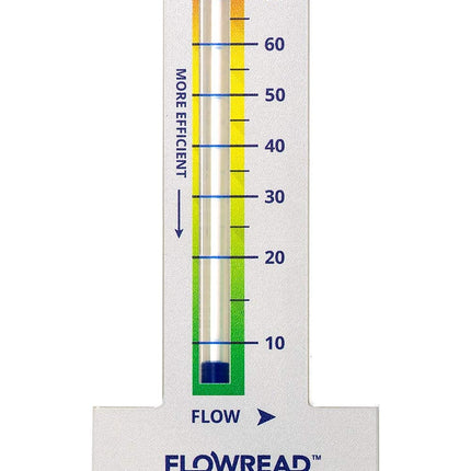 Blue-White FLOWREAD® R-315, 10-70 GPM, Acrylic Flow Meter for 1.50" ID Pipe, accurate flow rate measurement for residential swimming pools