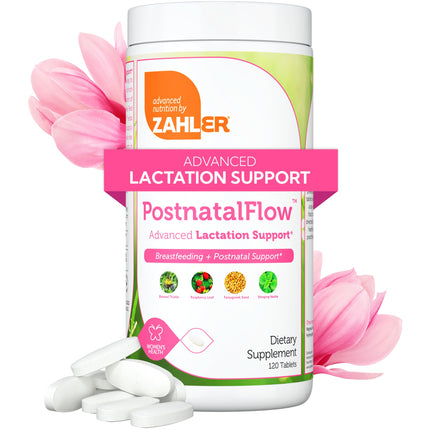 Zahler Postnatal Flow for Advanced Lactation Support, Breastfeeding + Postnatal Support, 120 Tablets.