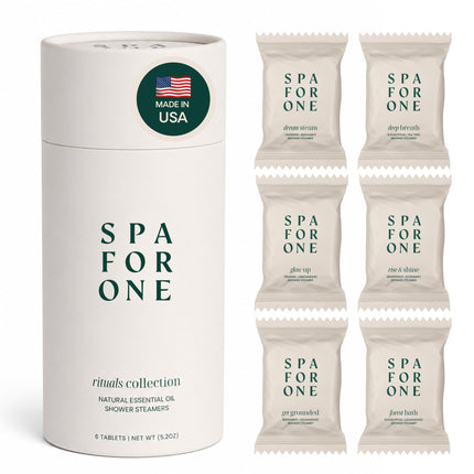Spa For One Shower Steamers Aromatherapy, Self Care Gifts - Variety 6 Pack