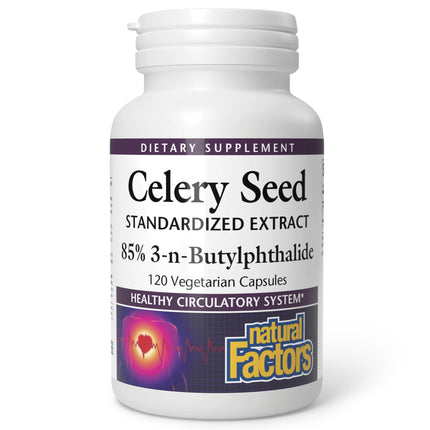 Natural Factors, Celery Seed, Concentrated Celery Extract for Healthy Circulation & Heart Support
