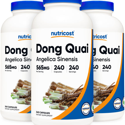 Nutricost Dong Quai 565mg, 240 Capsules (3 Bottles)