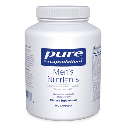 Pure Encapsulations Men's Nutrients - Multivitamin Mineral Supplement to Support Energy, Endurance & Stamina in Men Over 40* - Vitamin D & Vitamin C - Gluten-Free & Non-GMO - 360 Capsules