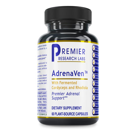 Premier Research Labs 30 Servings-AdrenaVen - Adrenal Health Supplement, Supports Adrenal Gland Health and Stress Response - Organic Adrenal Health - 60 Plant-Source Capsules