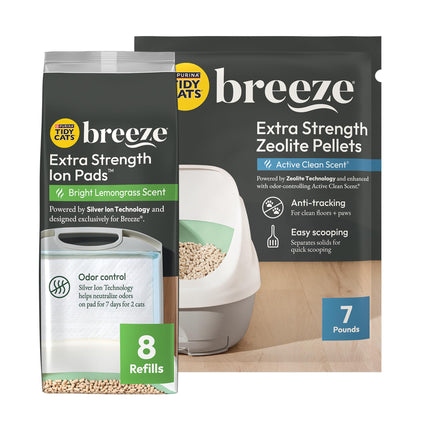 Purina Tidy Cats Breeze Cat Litter Extra Strength Refill Bundle