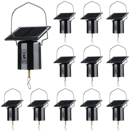 Reginary 2 Pcs Solar Powered Wind Spinner Motor Small Solar Energy Hanging Rotating Motor Revolving Wind Chime Spinner Motor for Wind Chime Sun Catchers Display Patio Garden Lawn Outdoor Decoration