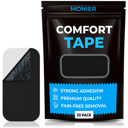 MONIER Comfort Tape (30 Pack) - Pain Free Removal, Hypoallergenic