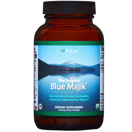 E3live Blue Majik - 30% Phycocyanin Content - Chemical-Free 50 Grams