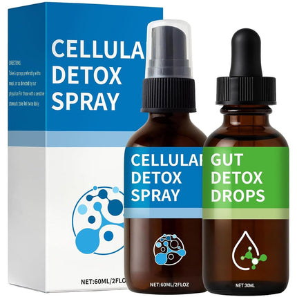 Aacnre Zeolite Detox Pack, Zeolite Drops for Detox & Cleanse, Clinoptilolite Drops & Spray for Adults