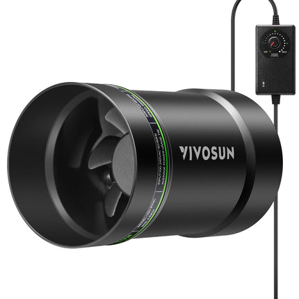 VIVOSUN 4" Inline Fan &Speed Controll 130 CFM Exhaust Fan for Home Workshop