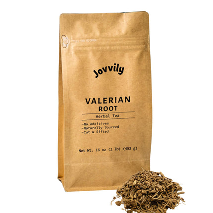 Jovvily Valerian Root - 1 lb - Cut & Sifted - Herbal Tea - No Fillers Or Additives
