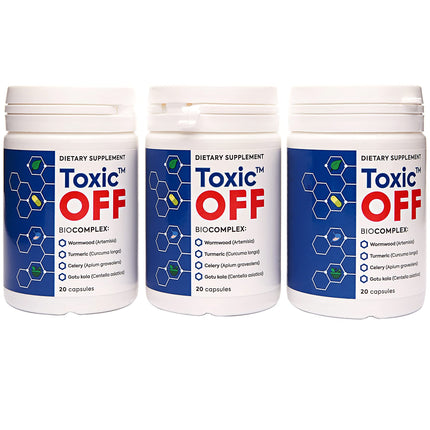 TOXIC OFF | Daily Easy Swallow Capsules,20.0 Servings (Pack of 1)