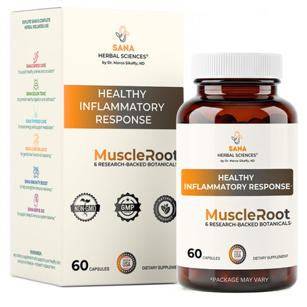 Inflammation Support for Muscle, Joint & Tissue | 6 Botanicals | 60 Caps
