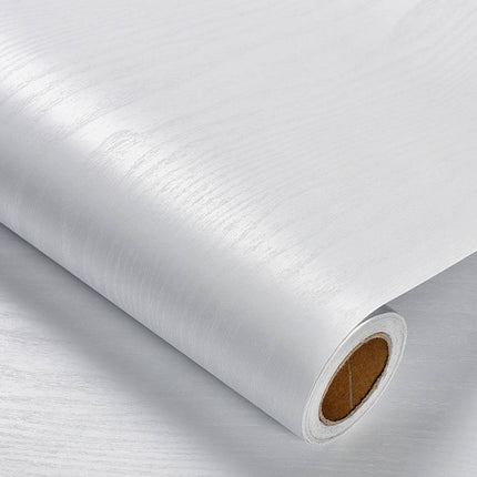 Heroad Peel and Stick Wallpaper 17.5" x 197" Wood Contact Paper Wood Wallpaper White Wood Grain Contact Paper Thicken Textured for Cabinets and Drawers Countertops Waterproof Self Adhesive Vinyl