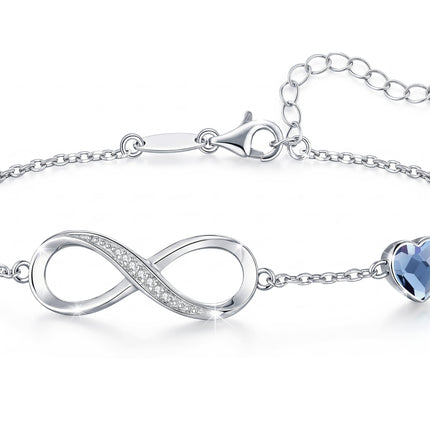 CDE Birthstone Infinity Bracelet Hypoallergenic WaterProof Jewelry Gift