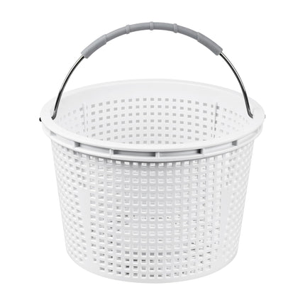 Seaiyomg 8" Pool Skimmer Basket Replacement for Pentair U-3 & Hayward SP1070 | Heavy-Duty Inground Pool Basket with Weighted Metal Base & 316 Stainless Steel Handle