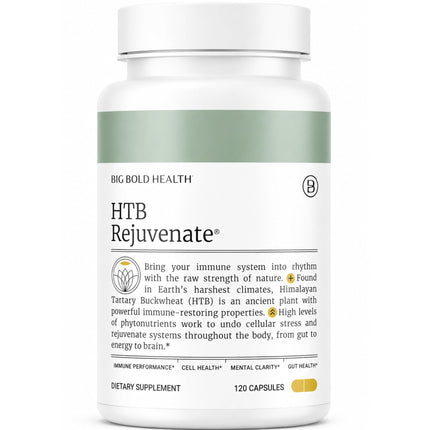 BIG BOLD HEALTH HTB Immune Rejuvenate - Himalayan Tartary Buckwheat - Polyphenols Supplement for Immune Support - Gluten Free, Dairy Free, Non-GMO Formula - 120 Vegetarian Capsules (2 Month Supply)