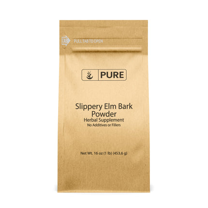 PURE ORIGINAL INGREDIENTS Slippery Elm Bark Powder (1 lb), Pure & Natural, Vegan, Gluten-Free