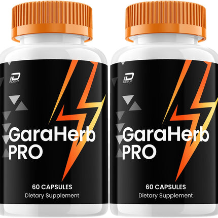 GaraHerb Pro Capsules – Gara Herb Pro Natural Ingredients Advanced Formula 800MG Dietary Supplement (2 Pack - 120 Capsules)