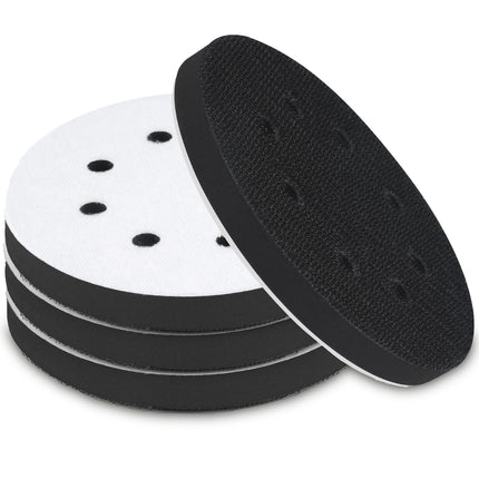 Mkobon 4 Pack 5 Inch 8 Holes Foam Sanding Pads for Orbital Sander