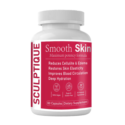 ZUTTL Plant-Based Smooth Skin & Circulation Support Capsules – Helps Reduce Cellulite Appearance, Supports Skin Elasticity, 60 Vegan Capsules, Gluten-Free & Sugar-Free (1PC)