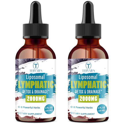 Tervaies Liposomal Lymphatic Drops – Herbal Blend with Elderberry & Echinacea – 4 FL OZ