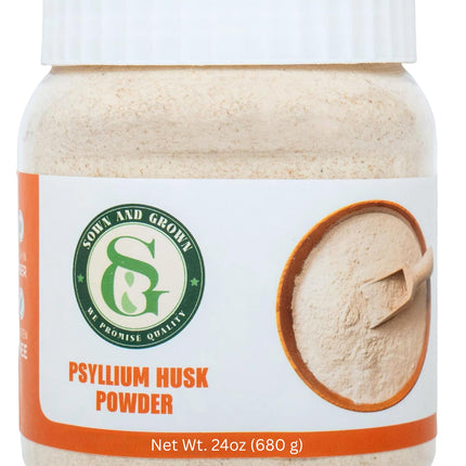 Sownandgrown Psyllium Husk Powder 1.5lb | Easy Mixing Dietary Fiber | Cleanse Your Digestive System | Finely Ground Powder | Ideal for Gluten Free Baking | Non-GMO