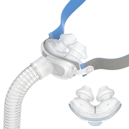 MEDICOLOR Replacement Set for Airfit P10 - Includes Head Strap, Nasal Cushion (L) and Frame System, Soft & Silent, All-in-one CPAP Supply Kit for Comfort Wearing