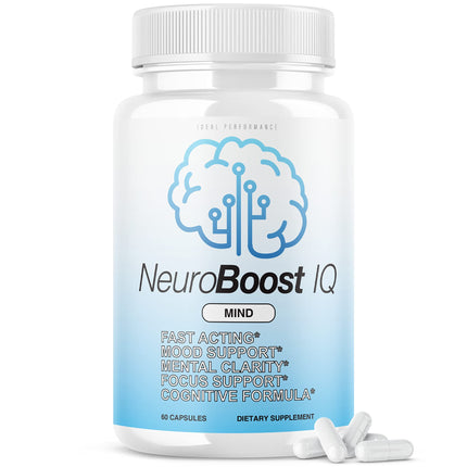Neuro Boost IQ Supplement Brain Pills Mind Ben Carson Neurobooster Neuroboostiq (60 Capsules)