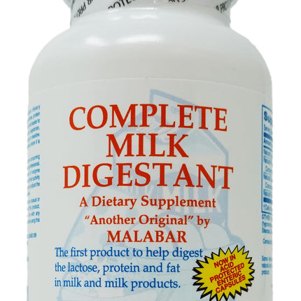Malabar Complete Milk Digestant, 180 Count