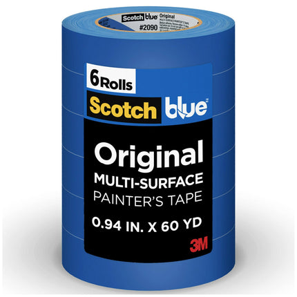 3M 1 Blue 2090-24EVP.94 in. x 60 yd. Scotch Painters Tape Value Pack-6 Pack