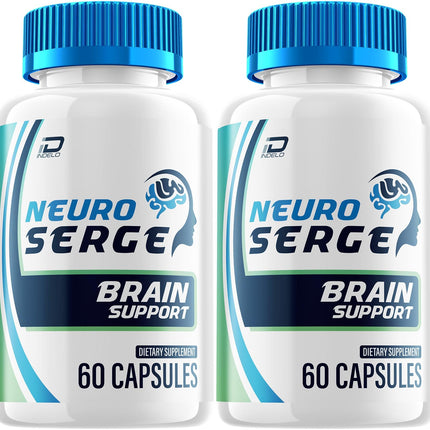 Neuro Serge Advanced Formula Capsules – Neuro Serge Natural Blend Focus Memory Support Supplement and Reviews (2 Pack – 120 Capsules)