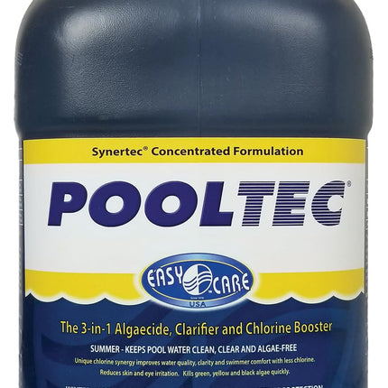 EASYCARE 30128 Pooltec Algaecide, Clarifier and Chlorine Salt Cell Booster, 128 Fl. Oz Bottle