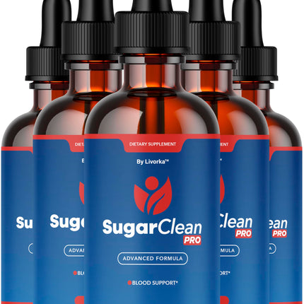 (5 Pack) Sugar Clean Pro Drops - Official SugarClean Pro Advanced Premium Liquid Formula Support - Maximum Strength, Natural Supplement for Overall Health & Wellness Reviews, 5 Bottles for 5 Months