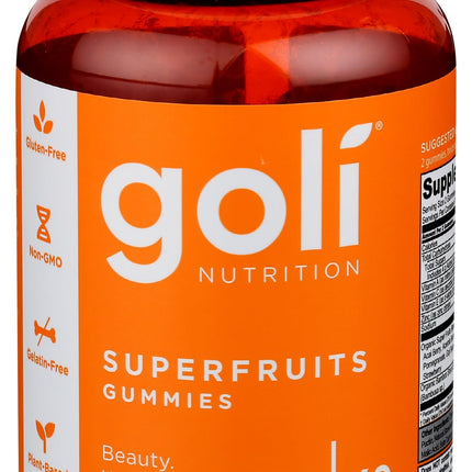 Goli Nutrition, Gummies Superfruits Mixed Fruit, 60 Count