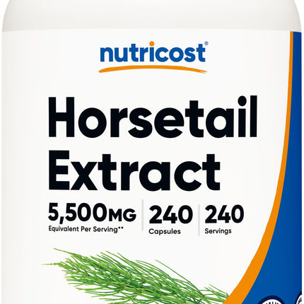 Nutricost Horsetail Extract 240 Capsules for 240 Servings Per Bottle - GMO Free and Gluten Free, Vegan