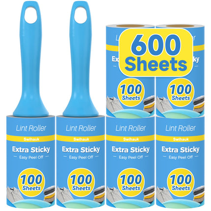 Swihauk 600 Sheets Extra Sticky Lint Rollers for Pet Hair