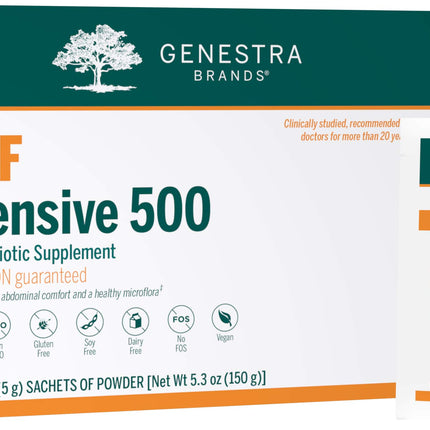 Genestra Brands HMF Intensive 500 | Highly Concentrated Probiotic Supplement to Support Gastrointestinal Health* | 30 Sachets