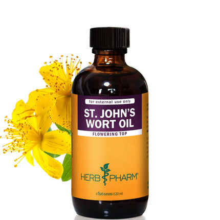 Herb Pharm St. John's Wort Topical Oil, 4 Ounce (OILSJW04)