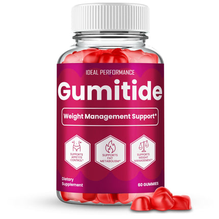 IDEAL PERFORMANCE Gumitide Gummies, Gumitide Gummy Reviews (60 Gummies)