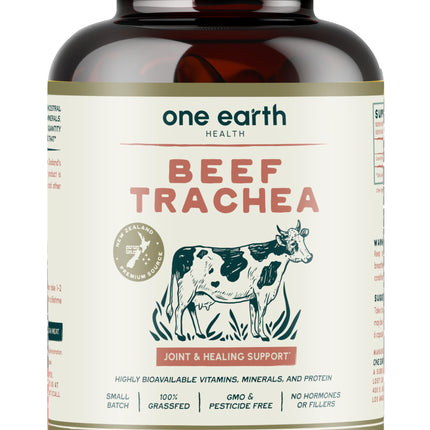 Grass Fed Beef Trachea - New Zealand Sourced Trachea. 3,000mg per Serving, 200 Count