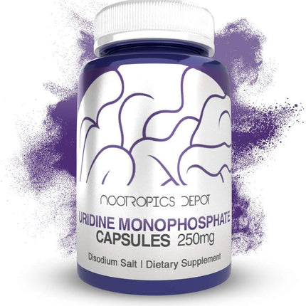 Nootropics Depot | Uridine Monophosphate Capsules | 120 Count | 250mg