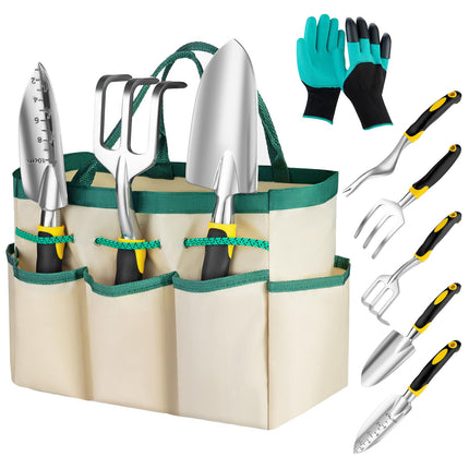 Garden Tools, Gardening Tools, Gardening Hand Tools 7-piece, Yellow