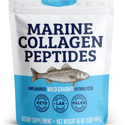 Dr. Matthew Marine Collagen Peptides Powder from Hydrolyzed Wild Caught Fish Protein - Hair & Beauty Supplements for Women & Men