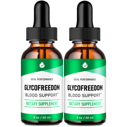 Glucofreedom Drops, Gluco Freedom Blood Formula Support Supplement Liquid Drop - Maximum Strength, Gluco Freedom Health and Wellness All Natural Formula, Glucofreedom Drops Reviews (2 Pack)
