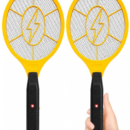 Tridok Electric Fly Swatter 2 Pack, Handheld Bug Zapper Racket