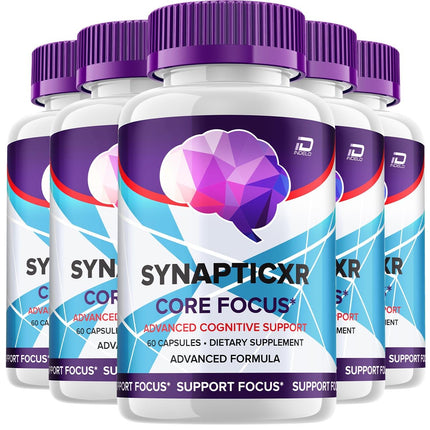 SynapticXR Brain Supplement Capsules – Synaptic XR All-Natural Maximum Strength Formula for Enhanced Memory and Focus Pills, SynapticXR Support and Reviews (5 Pack – 300 Capsules)