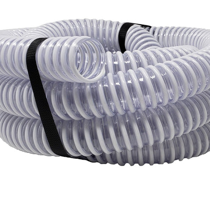 Sealproof 1.25" (32mm) Pool Filter Pump Connection Hose for 1-1/4 Inch Above Ground Pools and Intex Systems, 12 FT Premium Quality PVC Made in USA | Cut to Desired Length, Includes 4 Hose Clamps